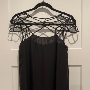 Black Caged Top Dress